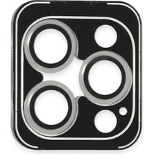 CPT16 iPhone 16 Pro Max Pvd Metal Kamera Lens - Gümüş