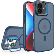 CPT16 iPhone 16 Plus Flet Lens Magsafe Kapak - Lacivert