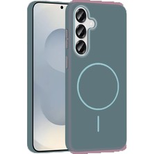 CPT16 Samsung Galaxy S25 Broş Magsafe Kapak - Turkuaz