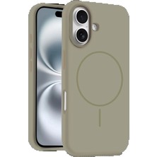CPT16 iPhone 16 Plus Kılıf Jully Magsafe Kapak - Çöl Titanyum