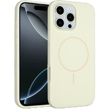 CPT16 iPhone 16 Pro Kılıf Jully Magsafe Kapak - Bej