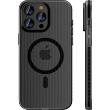 CPT16 iPhone 14 Pro Max Line Magsafe Kapak - Siyah