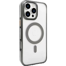 CPT16 iPhone 16 Pro Max Gleam Pc Sert Magsafe Kılıf - Titan Gri