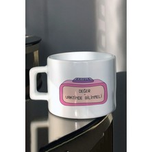 Şık Beyaz Tasarımlı Çay Kahve Fincanı, Zarif ve Kullanışlı Bir Seçim