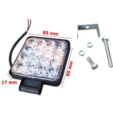 16 Ledli Kare Far Küçük