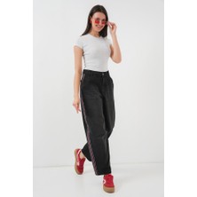 Arben Boutique Baggy Kot Pantolon 6700 - Siyah