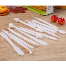 12'li Renkli Şeker Hamuru Seti, Pasta Süsleme ve Modelleme Için Uygun