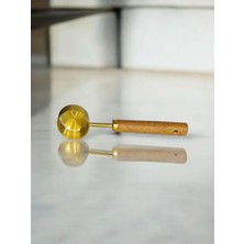 Renkli Ahşap Kulplu Altın Tonu Ölçü Kaşığı 15ML