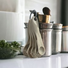 5'li Plastik Ölçü Kaşığı Seti, Kürek ve Ölçekler, 1,25-15 ml