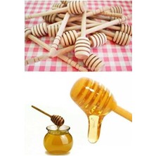 Çok Renkli Ahşap 2'li Bal ve Reçel Kaşığı Seti, Kahvaltıya Şıklık Katın