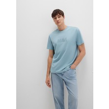 Mavi Mavi Logo Baskılı Yeşil Tişört 0612896-70838