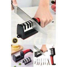 Elmas ve Seramik Bıçak Bileme Seti, 3 Açılı, Dayanıklı ve Profesyonel Kullanım Için