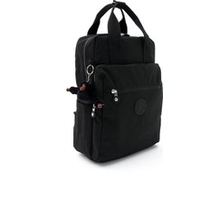 Sanmorris Unisex Suya Dayanıklı Krinkıl Kumaş Çok Gözlü Büyük Boy Laptop Okul ve Sırt Çantası