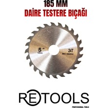 185 mm Daire Testere Bıçağı, Metal ve Ahşap Kesim Için Uygun