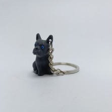 Teraryum Sepetim French Bulldog Blue - Anahtarlık