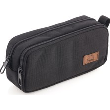 Hedgebag Çift Göz Kalem Kutu Hb 2323-01 Siyah 8681506310033