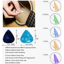 Aiorwel Gitar Penaları ve Kutuları Reçine Kalıp Silikon Pena Kalıbı Dıy Gitar Bas Penaları Başparmak Parmak Penaları, A (Yurt Dışından)