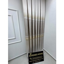 Nivemeshome Nilüfer  V -5228 1/3 Sık Pileli Fon Perde Apm
