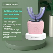 Galaxy Yetişkin U Şeklinde Elektrikli Diş Fırçası Sonik Yumuşak Kıllı Erkek ve Kadın Diş Güzellik Enstrümanı Tam Vücut Yıkanabilir Şarj Edilebilir Otomatik Zamanlayıcı Diş Temizleyici (Yurt Dışından)