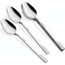 Inci Tatlı Kaşık 6'lı, 18/10 Paslanmaz Çelik, Şık ve Zarif Tasarım