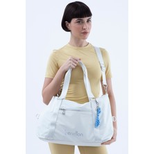 United Colors of Benetton Kadın Büyük Boy Omuz veya Seyehat Çantası BNT1575 - Beyaz