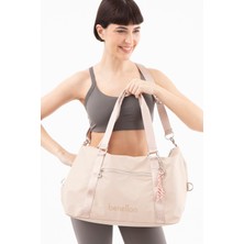 United Colors of Benetton Kadın Büyük Boy Omuz veya Seyehat Çantası BNT1575 - Ten