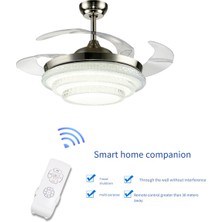 Luxuriles Evrensel Tavan Vantilatörü Lambası Uzaktan Kumanda Kiti Ayarlı Rüzgar Hızı Vericisi Alıcı Zamanlama Anahtarı 220V (Yurt Dışından)