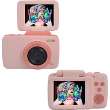 Watch Gear KDC-008A 2.4 Inç Ekran Çocuk Kamera Çevirme Tasarımı Çocuklar Kamera Oyuncak Yürümeye Başlayan Doğum Günü Hediyesi (Yurt Dışından)