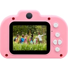Watch Gear KDC-0025A 2.0-Inç IPS Ekran Video Kaydedici Çocuk Dijital Kamera, 32G Tf Kart + Kart Okuyucu Ile-Pembe (Yurt Dışından)