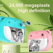 Watch Gear Y600 2.0 Inç Ekranlı Çocuk 24MP Hd Anında Kamera Termal Baskı Fotoğraf Yazıcısı-Mor (Yurt Dışından)