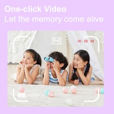 Watch Gear X12 Mini Kamera Oyuncak Hd Çift Lensli Video Kaydedici Çocuklar Için Hediye (32G Hafıza Kartı + Kart Okuyucu Ile) - Pembe Tavşan (Yurt Dışından)