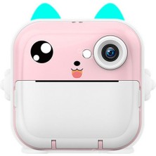 Watch Gear Q5 Taşınabilir Hd Anında Fotoğraf Yazıcı Kamera 2,4 Inç IPS Ekran 1080P Video Çocuk Kamerası-Pembe (Yurt Dışından)