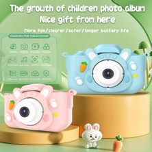 Watch Gear X11S Karikatür Tavşan Şekilli Çocuk Kamera Oyuncak Çocuk Fotoğraf Video Kaydedici 32G Hafıza Kartı-Mavi (Yurt Dışından)