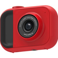 Watch Gear UL-1219A Mini 2 Inç Ekran Çocuk Eğitici Kamera Çocuk Video Kamera Oyuncak-Kırmızı (Yurt Dışından)