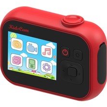 Watch Gear UL-1219A Mini 2 Inç Ekran Çocuk Eğitici Kamera Çocuk Video Kamera Oyuncak-Kırmızı (Yurt Dışından)