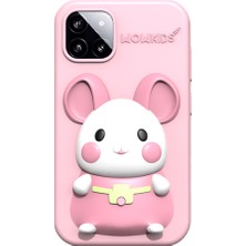 Watch Gear P1 Plus Bebek Erken Eğitim Çocuk Telefonu Oyuncak Çift Lensli Kamera (Depolama Kartı Olmadan) - Pembe (Yurt Dışından)