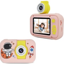 Watch Gear KDC-0025 2.0 Inç Ekranlı Mini Çocuk Kamerası 180 Derece Çevirmeli Lens Video Kaydedici, 32G Tf Kart + Kart Okuyucu Ile-Pembe (Yurt Dışından)