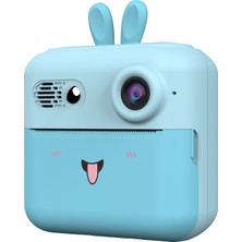 Watch Gear A23 2,4 Inç Ekran Mini Çocuk Hd Dijital Kamera Taşınabilir Anında Fotoğraf Baskı Makinesi-Mavi (Yurt Dışından)