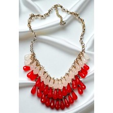 Kristal Damla Abartı Kolye K