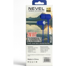 Nevel N1 Mavi – Kablolu Stereo Kulaklık (3.5mm Jak)