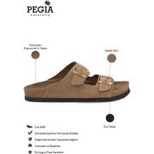 Pegia Kadın Bantlı Deri Terlik 215520