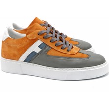 Revenna Model Erkek Hakiki Deri Orange Casual Ayakkabı