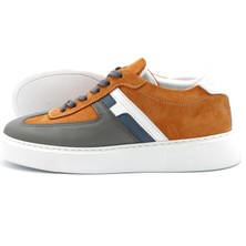Revenna Model Erkek Hakiki Deri Orange Casual Ayakkabı