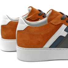 Revenna Model Erkek Hakiki Deri Orange Casual Ayakkabı