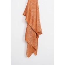 Mooncorn Soler Desen Shine Line Şal Vizon-Tarçın