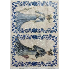 Lineart Pirinç Dekopaj Kağıdı BLEU94