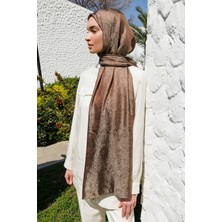 Moren Desen Shine Line Şal Acı Kahve-Bej