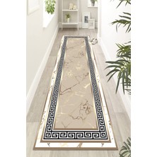 Thalia Home Kaymaz Taban Yıkanabilir Dijital Baskılı Halı Yolluk Mutfak Halısı