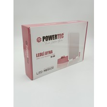 Powertec TR-130 Şarjlı Ledli & Aynalı Taşınabilir Makyaj Çantası
