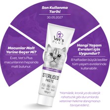 Vet's Plus Sterilised Malt Macun 100gr (Kısır Kediler için Tüy Yumağı Önleyici)